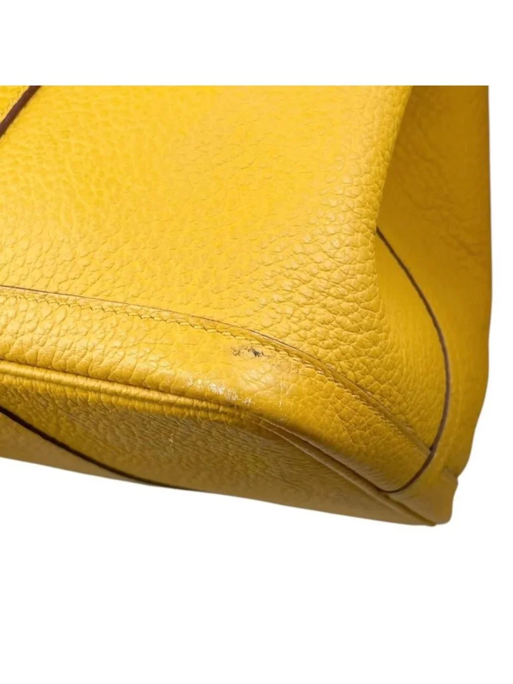 Hermes Tote Bag Garden Party PM Negonda Jaune Ambre Yellow Silver